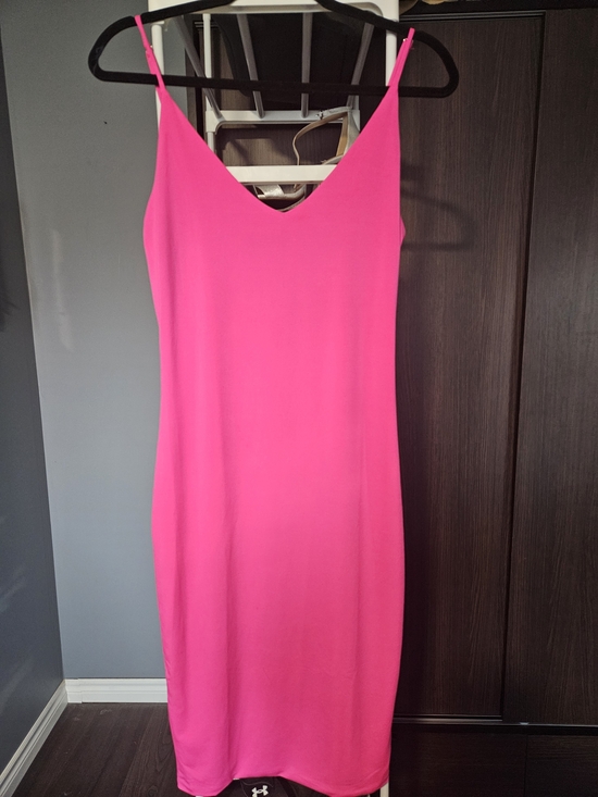 Fashion Nova Dresses & Skirts - Hot Pink Slip Dress with Spaghetti Straps